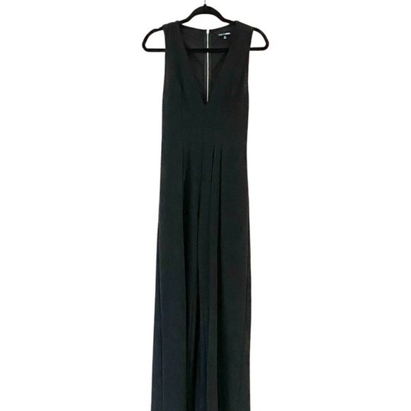 Fashion Nova Sleeveless Middle of Things Black Skinny Leg KnitJumpsuit Maxi Sz M - Picture 5 of 7
